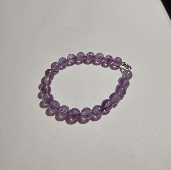 Bracelets Onyx Amethyst & Hematite - Picture 3 of 6